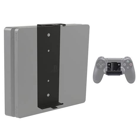 Buy HIDEit Mounts PS4 Slim Wall Mount Pro Bundle, Black Heavy Duty ...