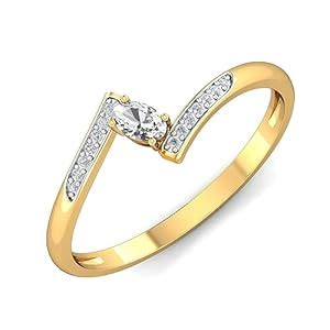 KuberBox 18KT Yellow Gold Umut Ring for Women : Amazon.in: Fashion