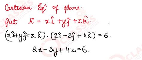 Q8 (i) Find the vector equation of the plane which is at a distance of ...