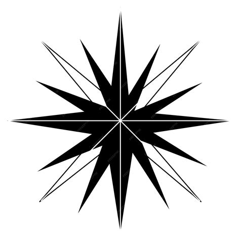 Konturowy rysunek płatka śniegu na przezroczystym tle w ...