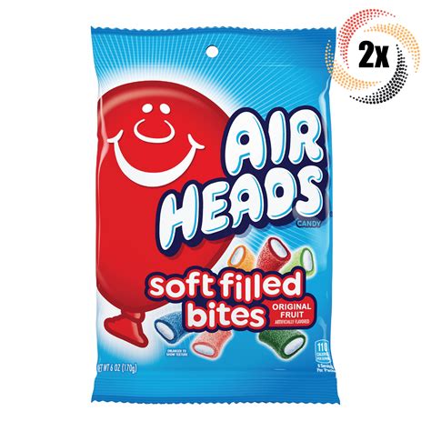 2x Bags Airheads Soft Filled Bites Original Fruit Candy | 6oz | Fast ...