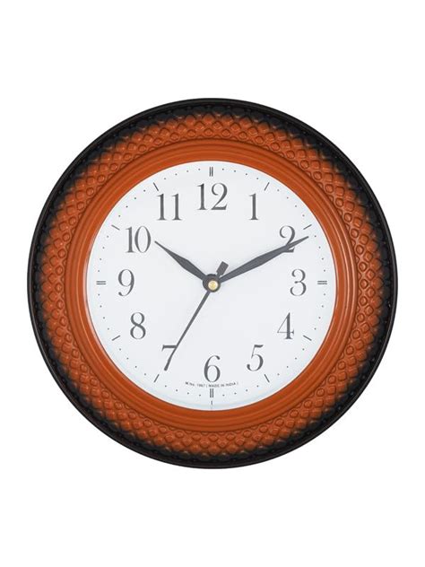 Buy CHRONIKLE Decorative Round Analog Plastic Case Wall Clock for ...