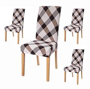 House of Quirk Polyester Spandex Printed Chair Cover Stretch Removable ...
