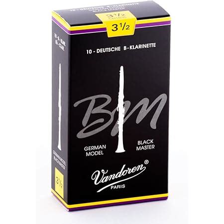 Vandoren CR1835 Bb Clarinet Black Master Reeds Strength 3.5; Box of 10 ...