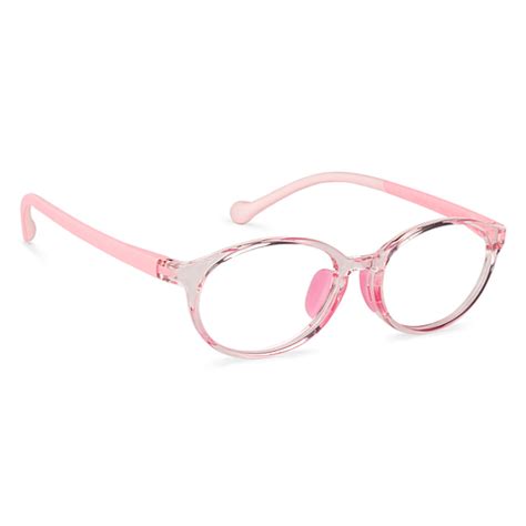 Buy Kids Glasses: Pink Transparent Pink Full Rim Round Kids 5-8 yrs ...