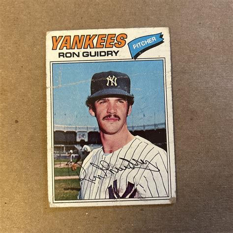 1977 Topps Baseball Ron Guidry New York Yankees Card #656 | eBay