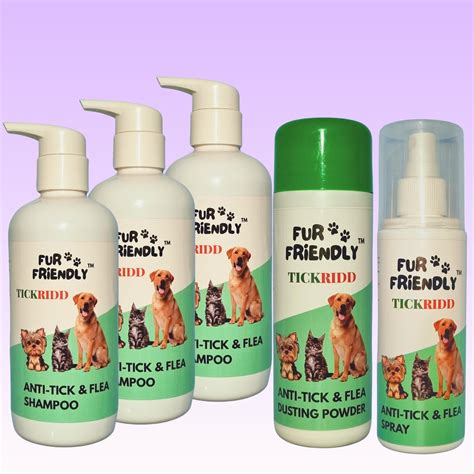 Powerful Tick and Flea Dog Anti-Tick & Flea Shampoo (3x300 ml ...