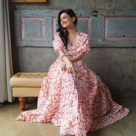 Buy Bunai Amara Belt Pink Cotton Maxi Dress For Women Online