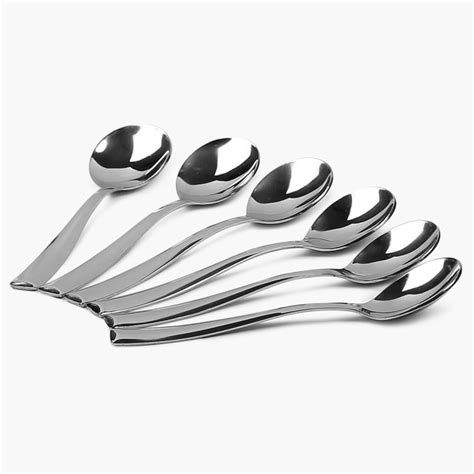 Buy Glister Solid Soup Spoon - Stainless Steel - Soup Spoon - 17.4 cm x ...