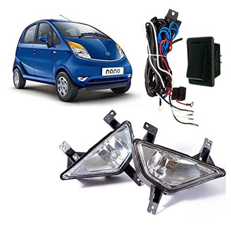 Auto Pearl Fog Light With Wiring kit and Switch Compatible with- Nano ...