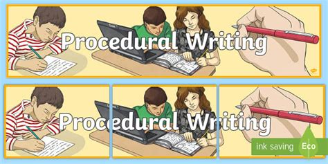 Procedural Writing Display Banner (teacher made) - Twinkl