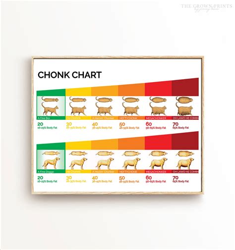 CHONK Chart Chonk Chart Print Fine Boi Good Doggo Cat Weight Chart Dog ...