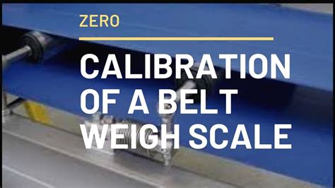 how to calibrate a Belt weigh Scale - YouTube