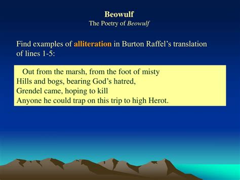 PPT - Beowulf: Oldest English Epic & Anglo-Saxon Values PowerPoint ...