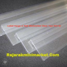 Label Harga / Price Tag Clear Tipe SOI-49 | RAK MINIMARKET