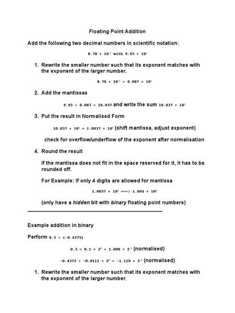 Image result for Floating Point Addition and Subtraction