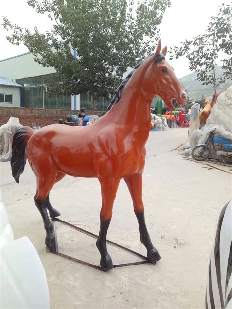 厂家定制玻璃钢切面马雕塑 动物园林景观仿真马动物雕塑商业美陈-阿里巴巴