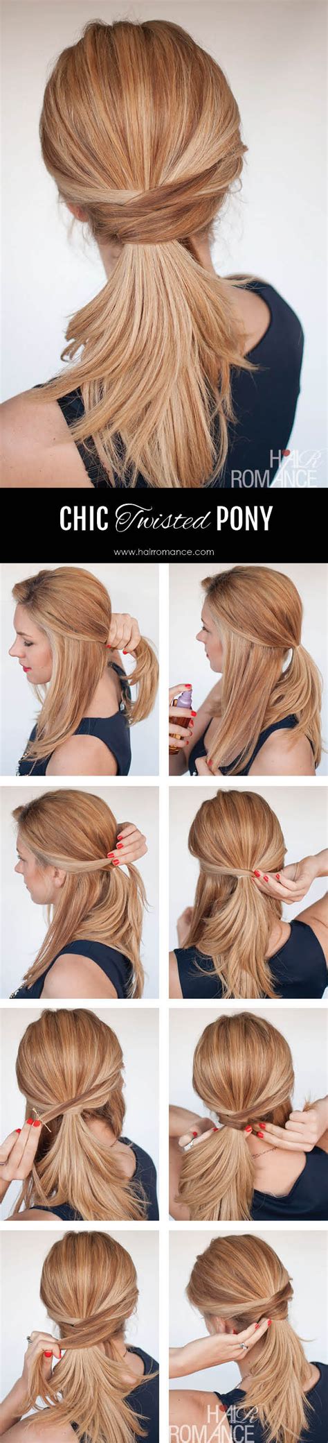 Easy Ponytail Tutorial 的图像结果