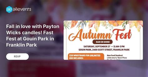 Fall in love with Payton Wicks candles! Fast Fest at Gouin Park in ...