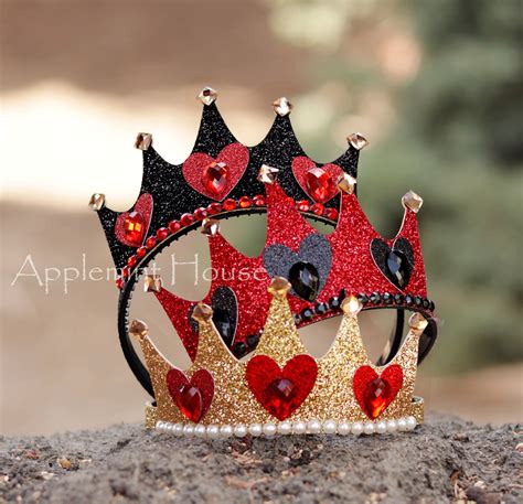 Queen of Hearts Crown, Queen of Hearts Costume Headband, Birthday Crown ...