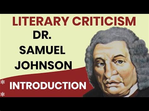 Dr Samuel Johnson: Introduction Video Lecture - UGC NET