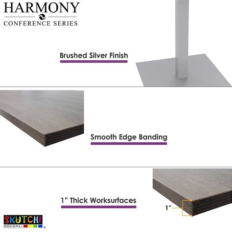 Skutchi Designs Inc 10x4 Racetrack Modular Conference Table With Power ...