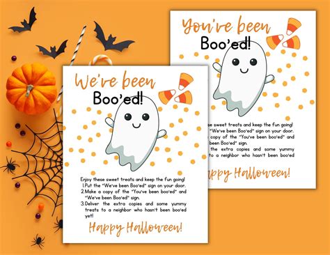 You've Been Boo'ed, We've Been Boo'ed Printable Signs - Halloween Game ...
