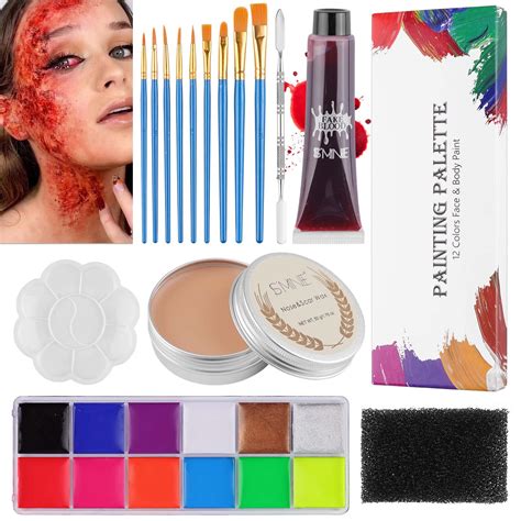 Buy Kalolary Professional Special Effects SFX Makeup Kit,12 Colors Face ...