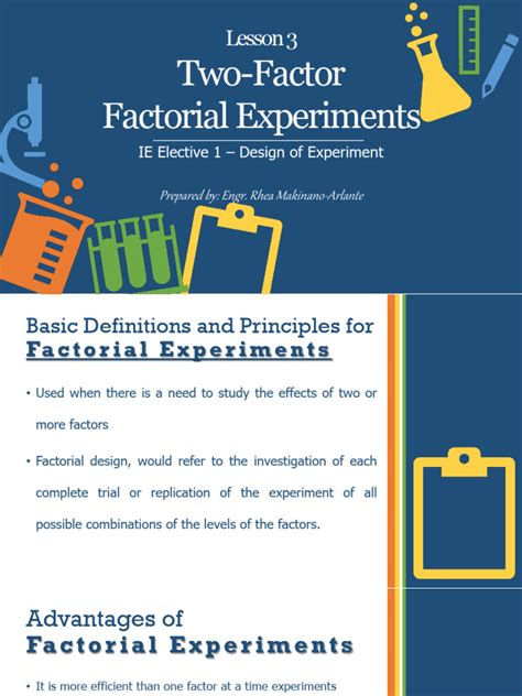 Image result for 2X2 Factorial Design Experiment Example