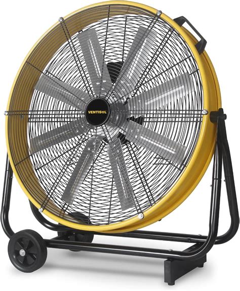 Amazon.com: VENTISOL 24 Inch Industrial Floor Drum Fan, 8600 CFM Heavy ...