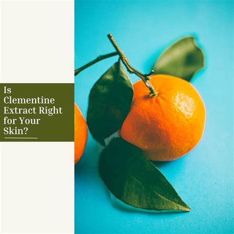 How Clementine Extract Can Transform Your Skincare Routine | Clinikally