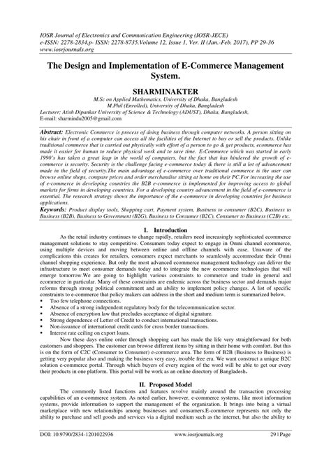 E-Commerce Implementation 的图像结果