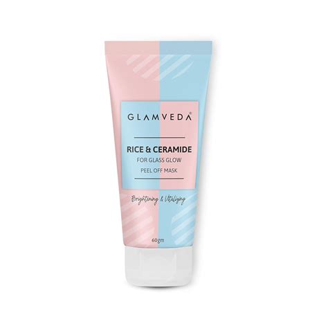 Buy Glamveda Rice & Ceramide Korean Glass Skin Peel off Mask | Reduces ...