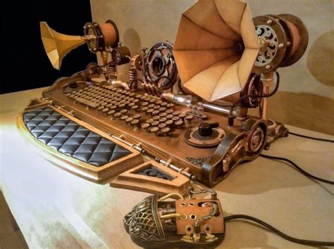 Image result for Steampunk-Themed Computer Keyboard