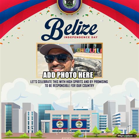 Add Photo To Belize Independence Day Frame Editing