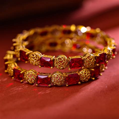 Sukkhi Gold Plated Pink Pearl Bangles for Women - Sukkhi.com