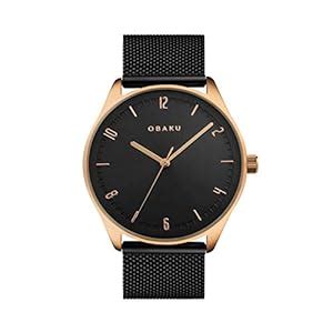 Obaku Analog Black Dial Men's Watch-V235GXVBMB : Amazon.in: Fashion