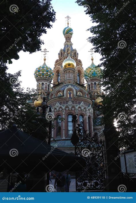 Church of the Spilled Blood in Saint Petersburg Russia Editorial Stock ...