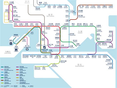 Hong Kong Metro Map, Subway Map, MTR Map, 2026