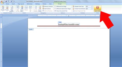 Image result for How to Set Header in Word