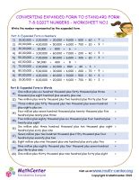 Converting Expanded Form to standard Form: 7-8-Digit Numbers ...