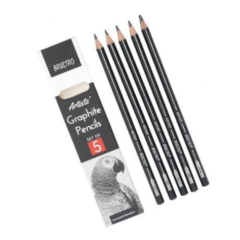 BRUSTRO Artists Graphite Pencils-Set of 5-SCOOBOO – SCOOBOO