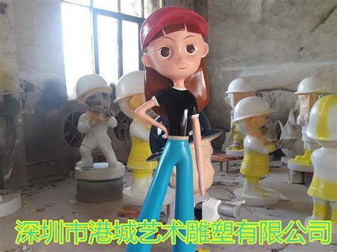 网红拍照女神大长腿玻璃钢卡通美少女人偶雕塑哪家好_港城雕塑-站酷ZCOOL