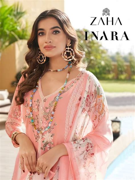 Zaha Inara Vol 1 Cotton Pakistani Salwar Kameez Collection