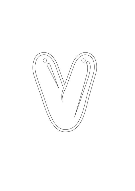 Download Printable Bubble Letter V - Bubble Letters