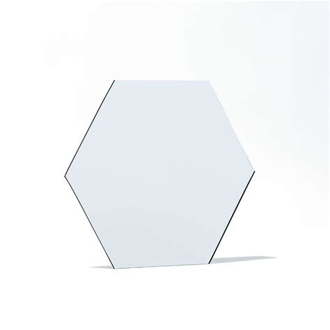 Buy Hexagon Mirror Tiles - 10 Real Glass Reflective Wall Decors for ...