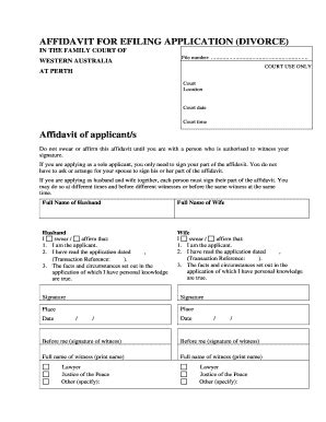 Divorce Application Wa Pdf | pdfFiller