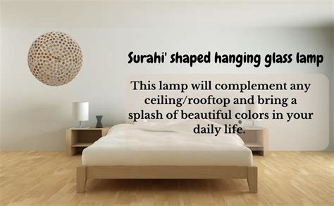 Buy earthenmetal Glass Mosaic Decorative Ceiling Lamp - Home Decor ...