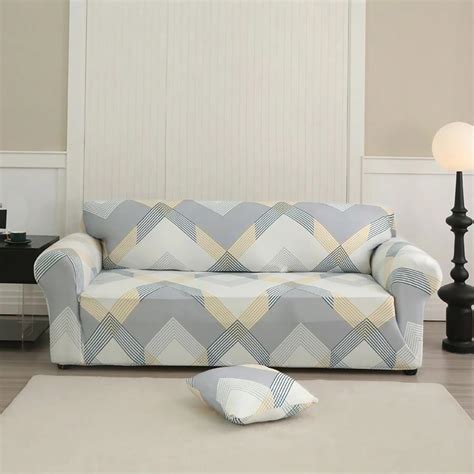 Universal Sofa Couch Cover 140 GSM Sofa Slipcover (Yellow Curve ...