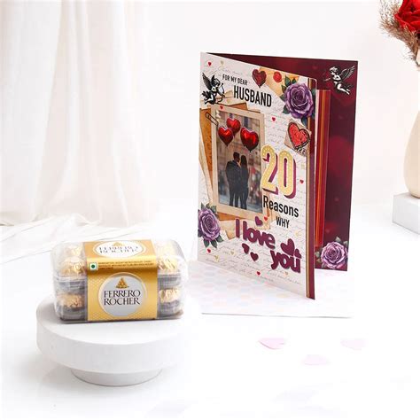 Ferrero Rocher With My Dear Husband 20 Reasons Why Greeting Card and ...